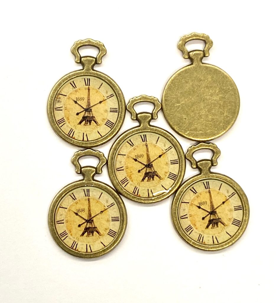 Steampunk Uhr 1, 5er Set