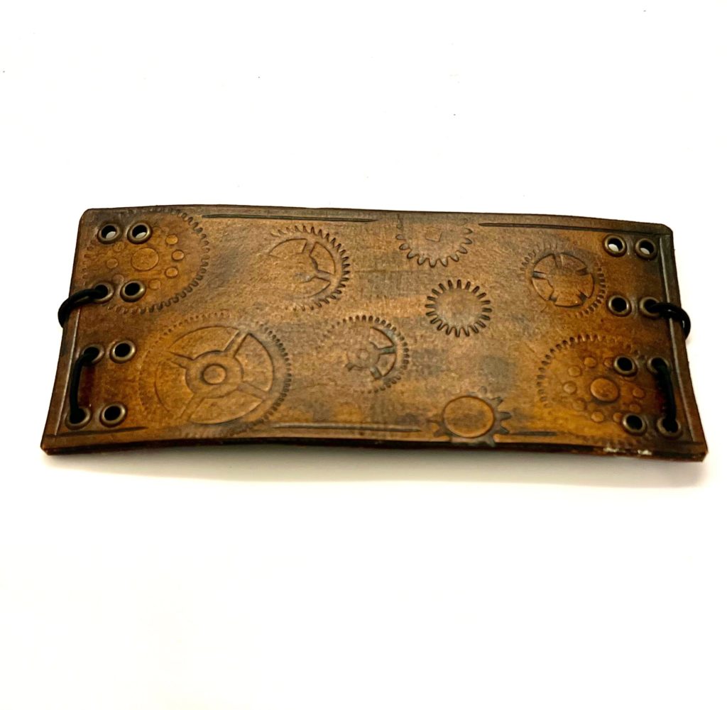 Steampunk Leder-Armband 23