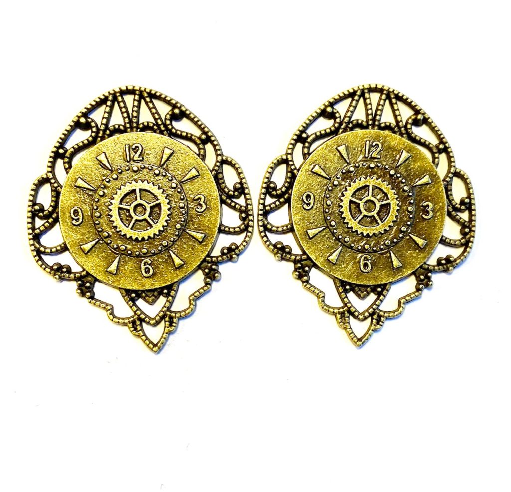 Steampunk Uhr 3, 2er Set