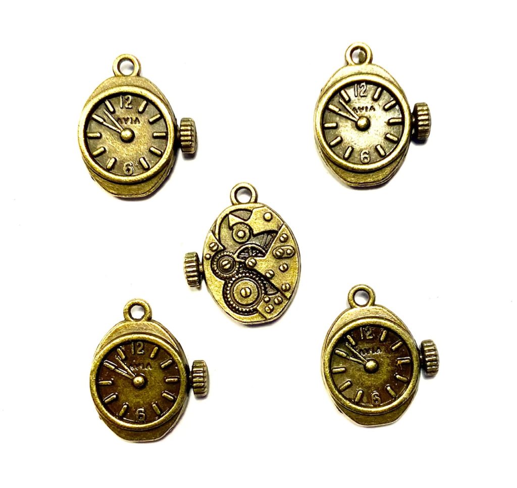 Steampunk Uhr 12, 5er Set