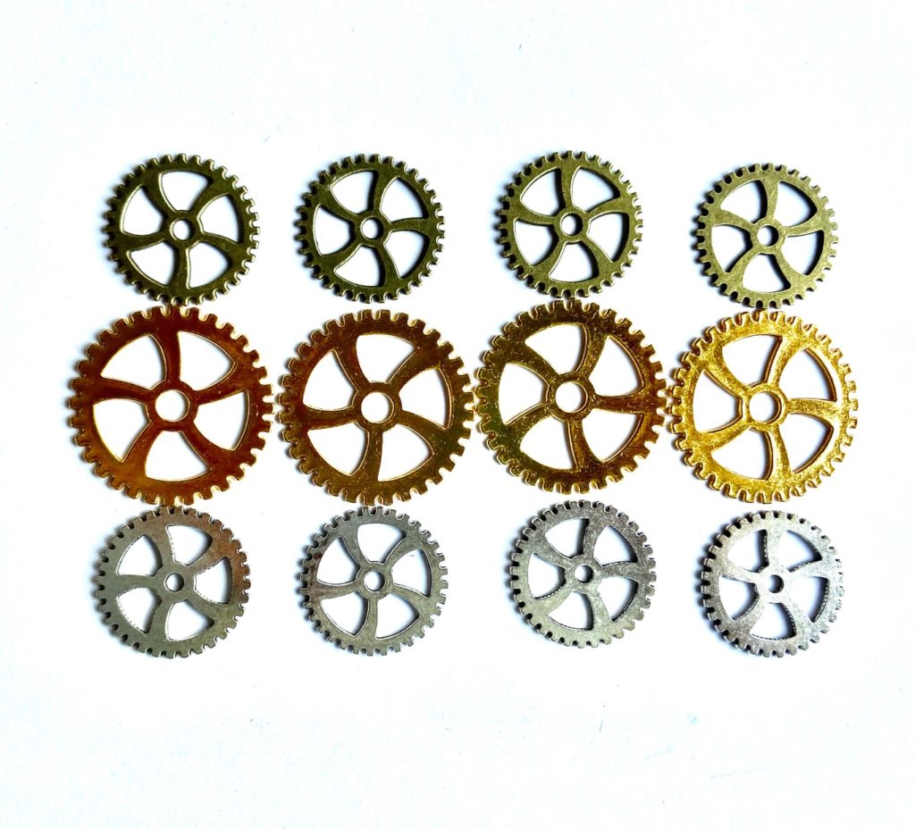 Steampunk Zahnrad-Set 49