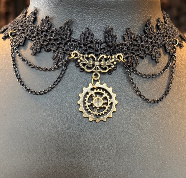 Steampunk Choker Adelaide – WEG IST WEG