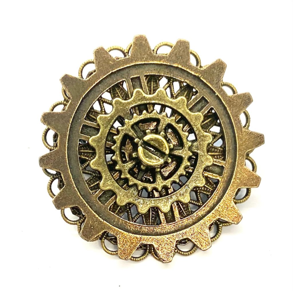 Steampunk Brosche 24