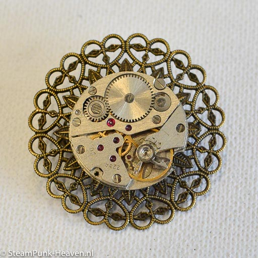 Steampunk Brosche 36