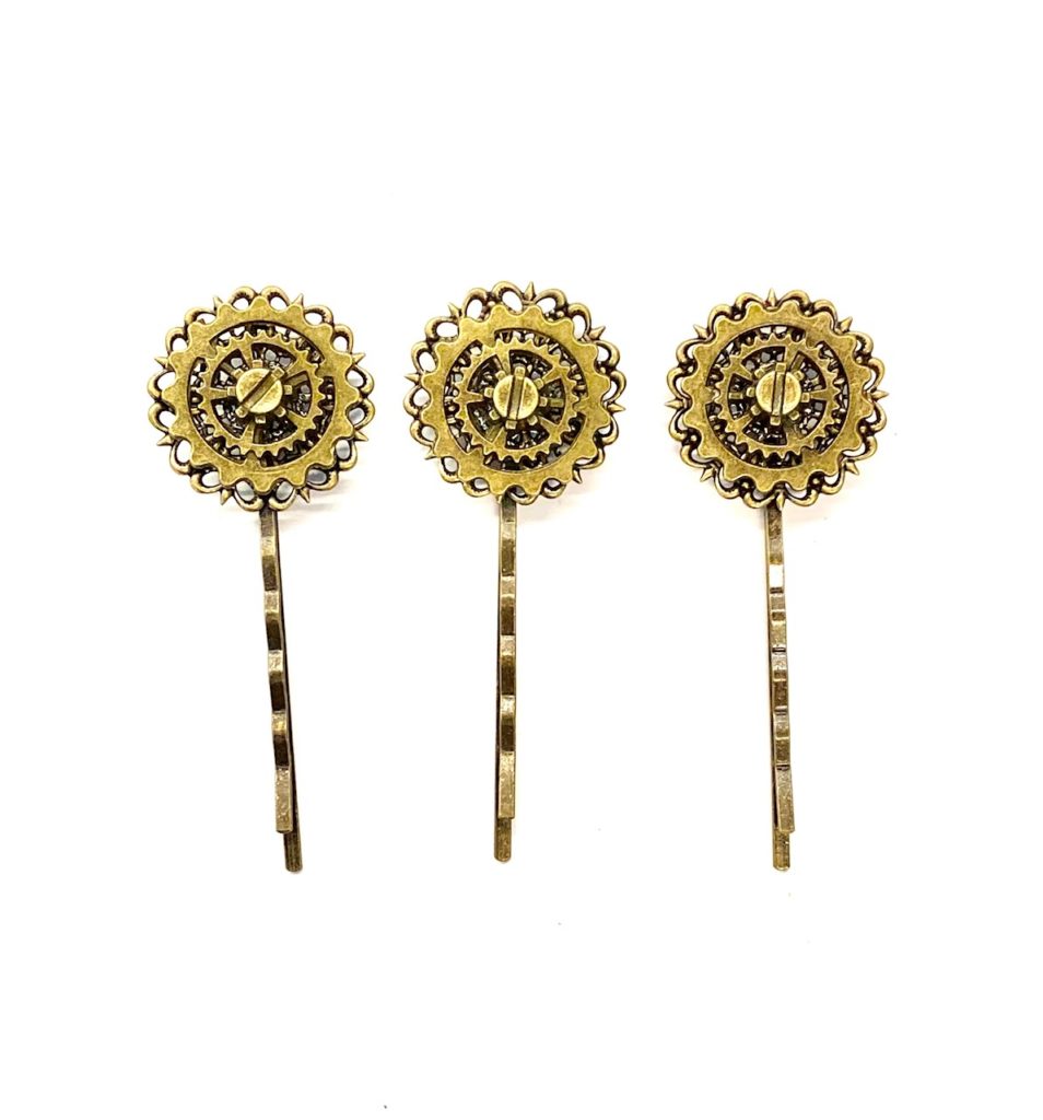 Steampunk Haarschmuck 5, 3er Set