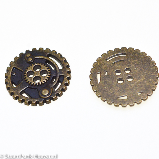 Steampunk Knopf 3, 2er Set