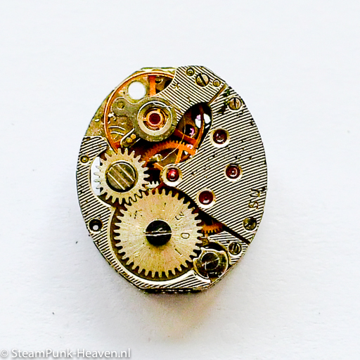 Steampunk Armbanduhr-Mechanismus oval – 2 Stück